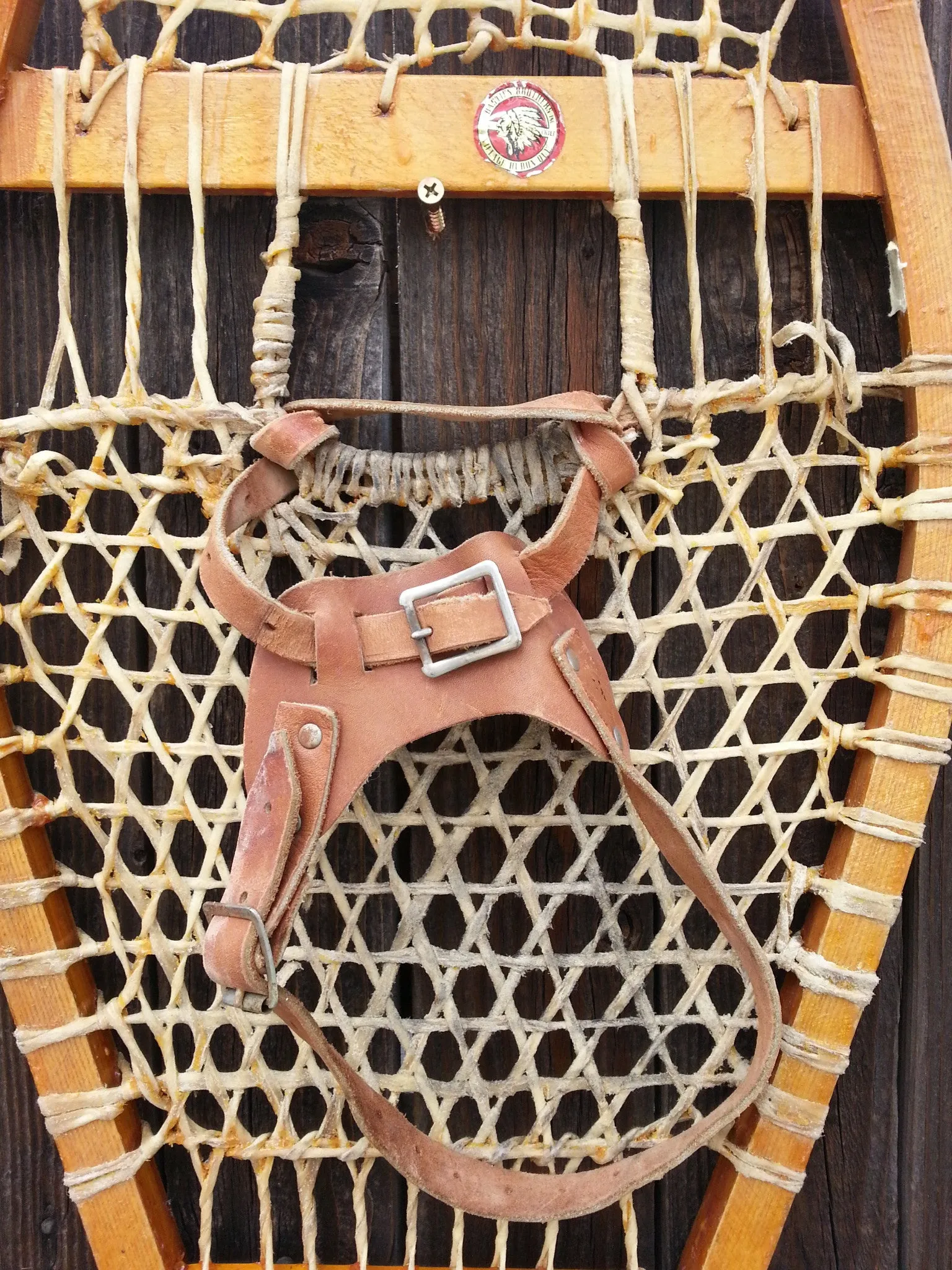 Canadian Vintage Snowshoes with fine weave