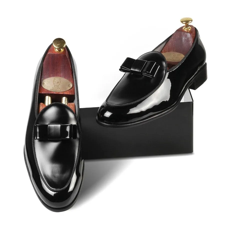 Catherine Black Tuxedo Slip-On