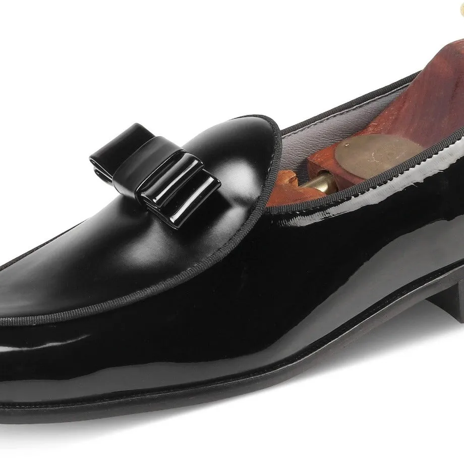 Catherine Black Tuxedo Slip-On