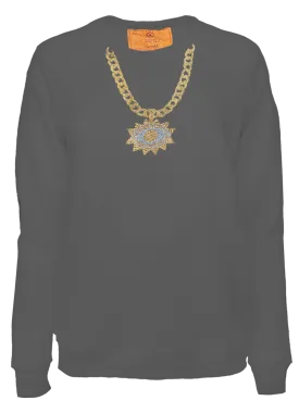 C.bonz Eye Pendant Chain Classic Crew Pullover