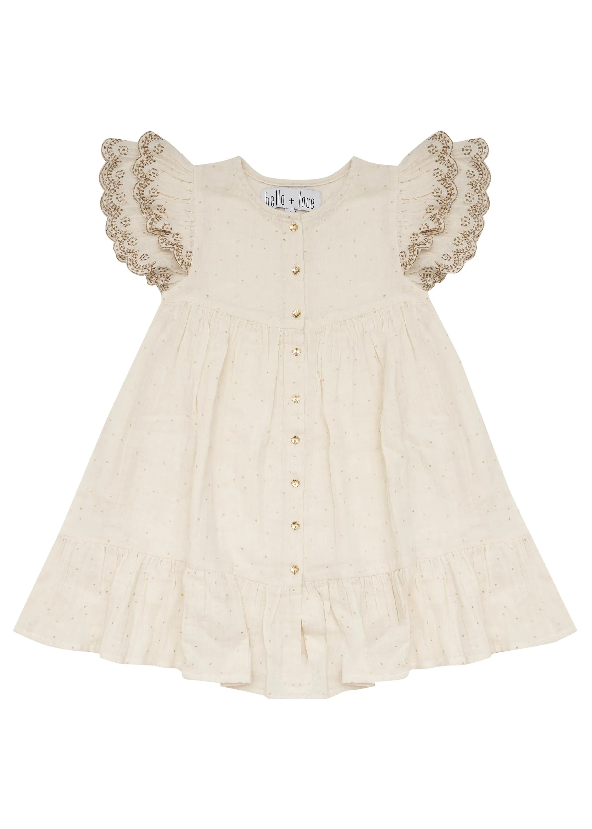 Christmas Bells Dress-White Christmas