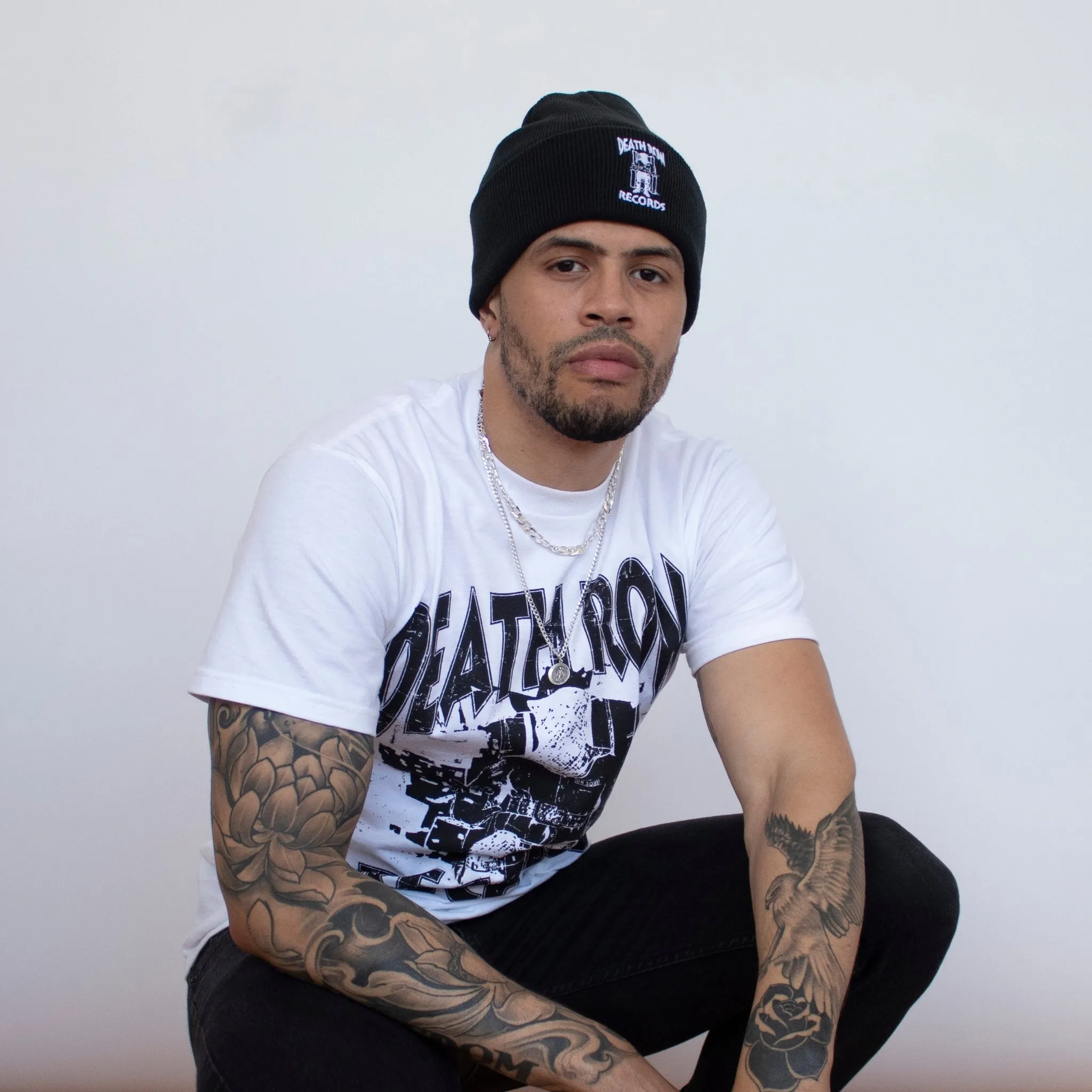 Classic Embroidered Inmate Beanie (Black)