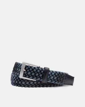 Cloth Braid Belt in Grey