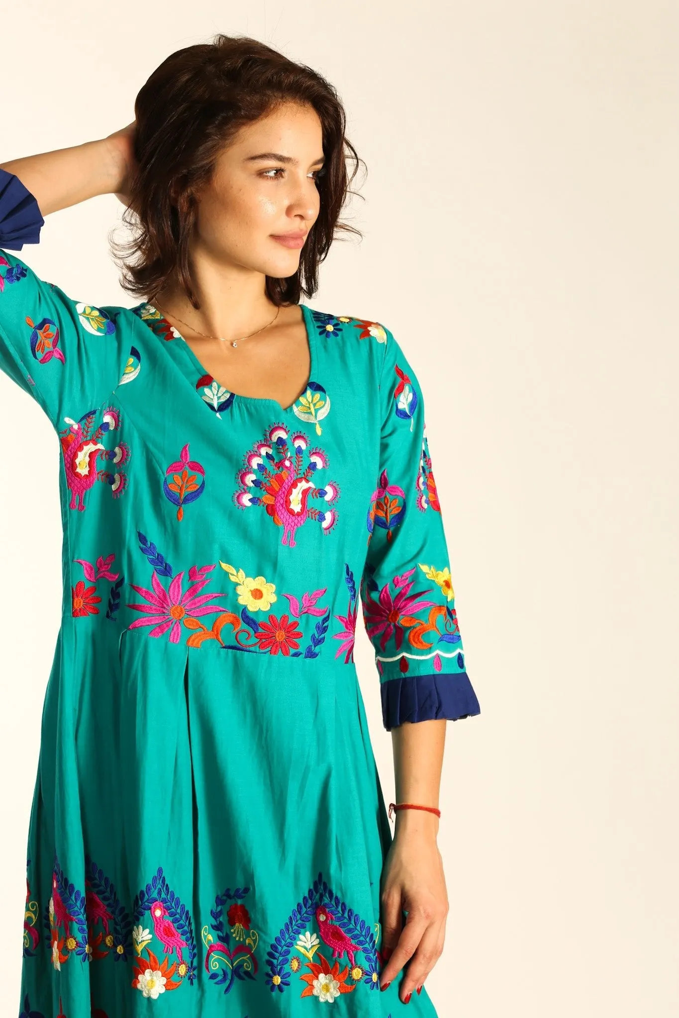 COTTON EMBROIDERED DRESS NELI