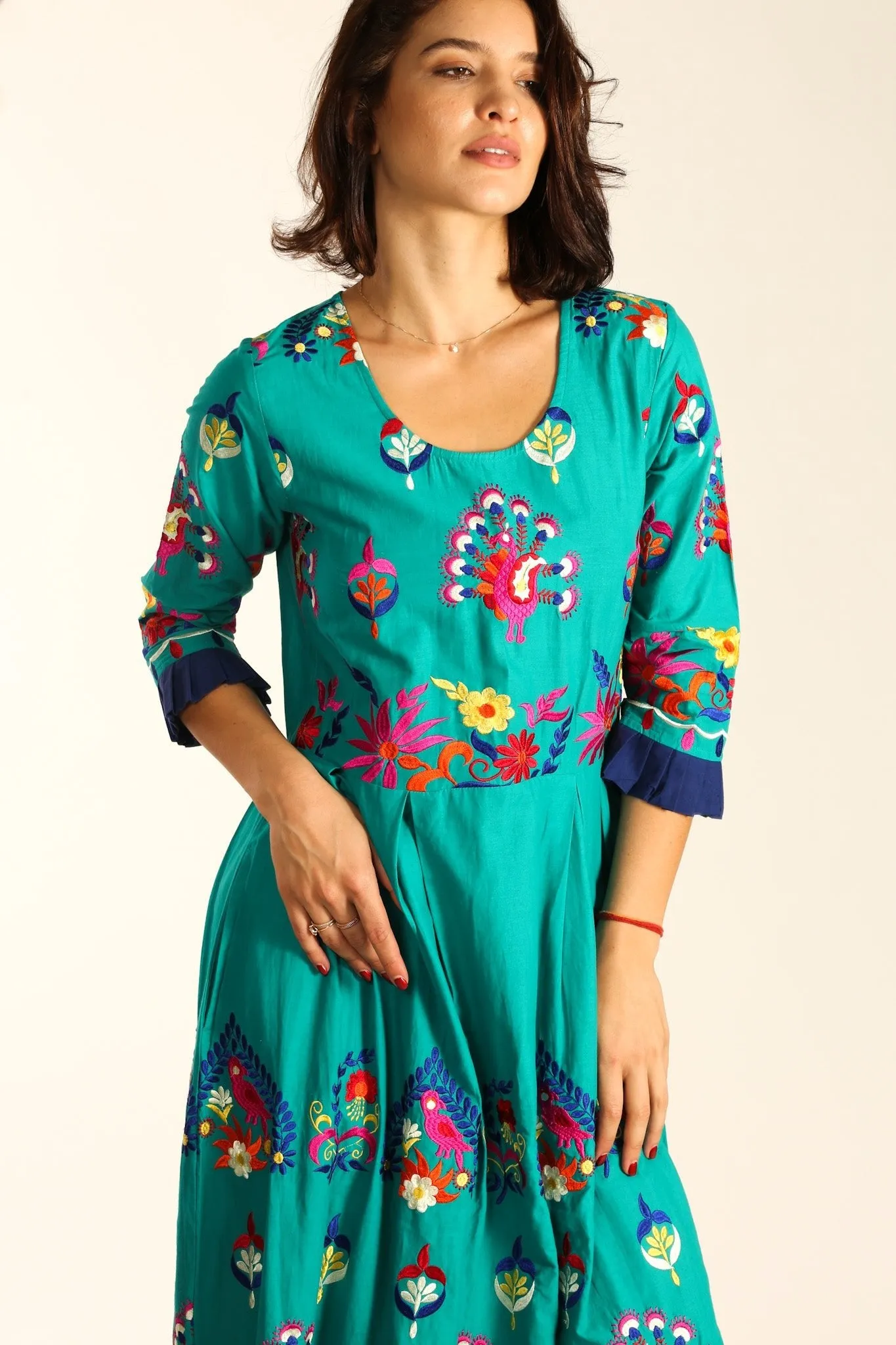 COTTON EMBROIDERED DRESS NELI