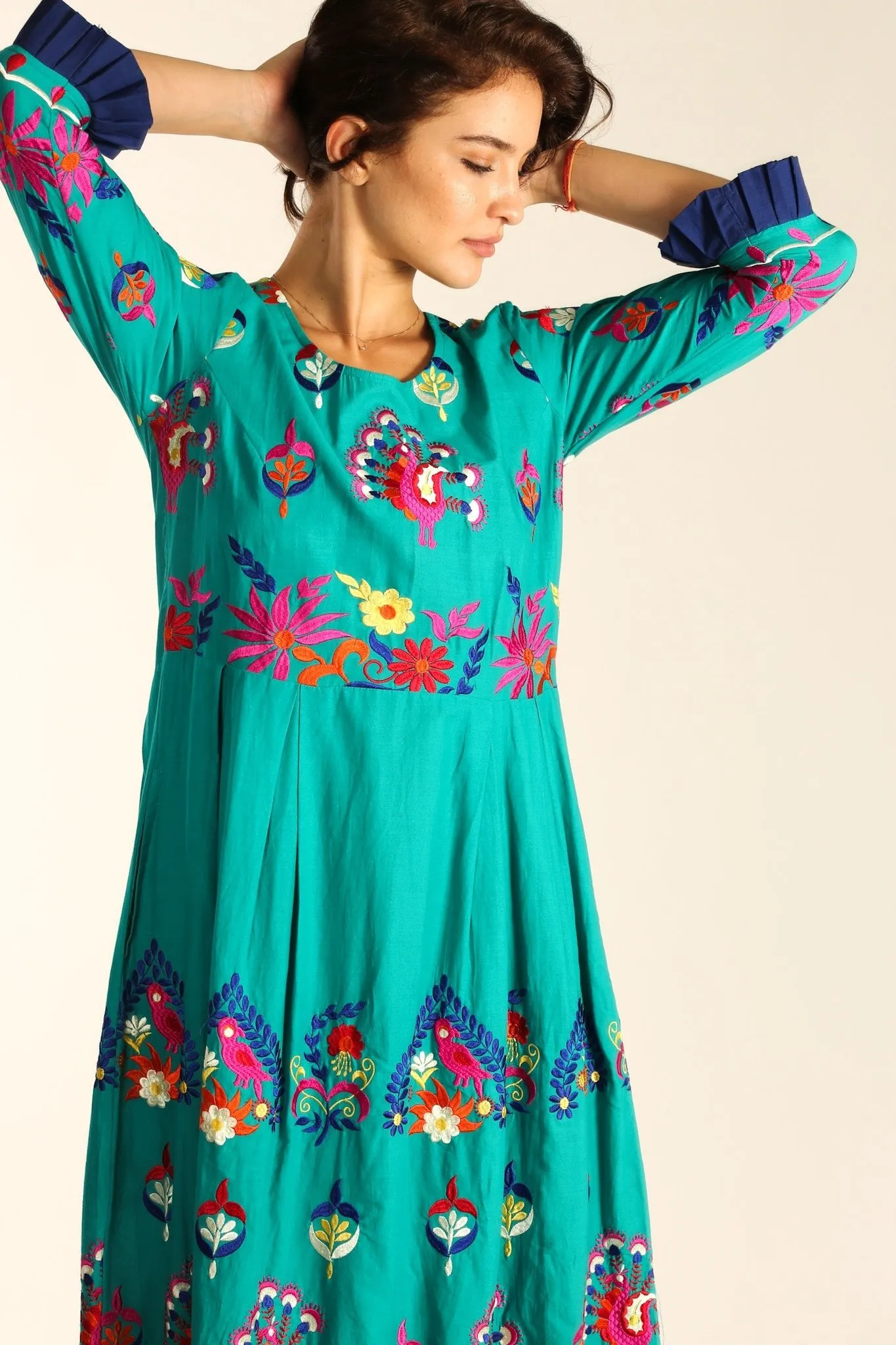 COTTON EMBROIDERED DRESS NELI