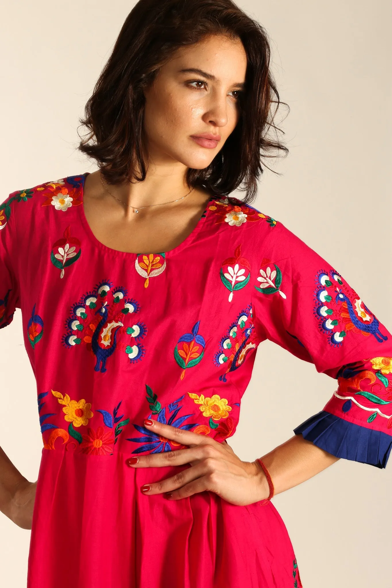 COTTON EMBROIDERED DRESS NELI