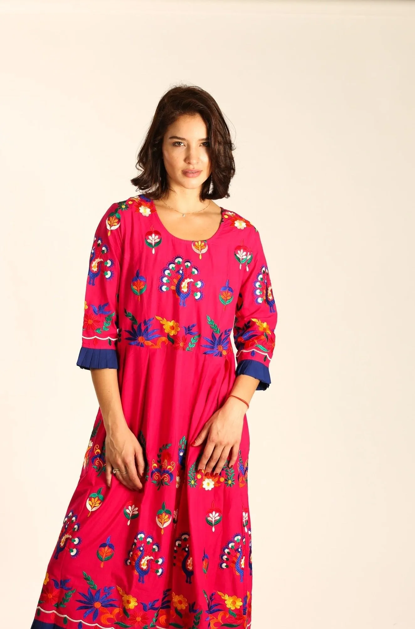 COTTON EMBROIDERED DRESS NELI