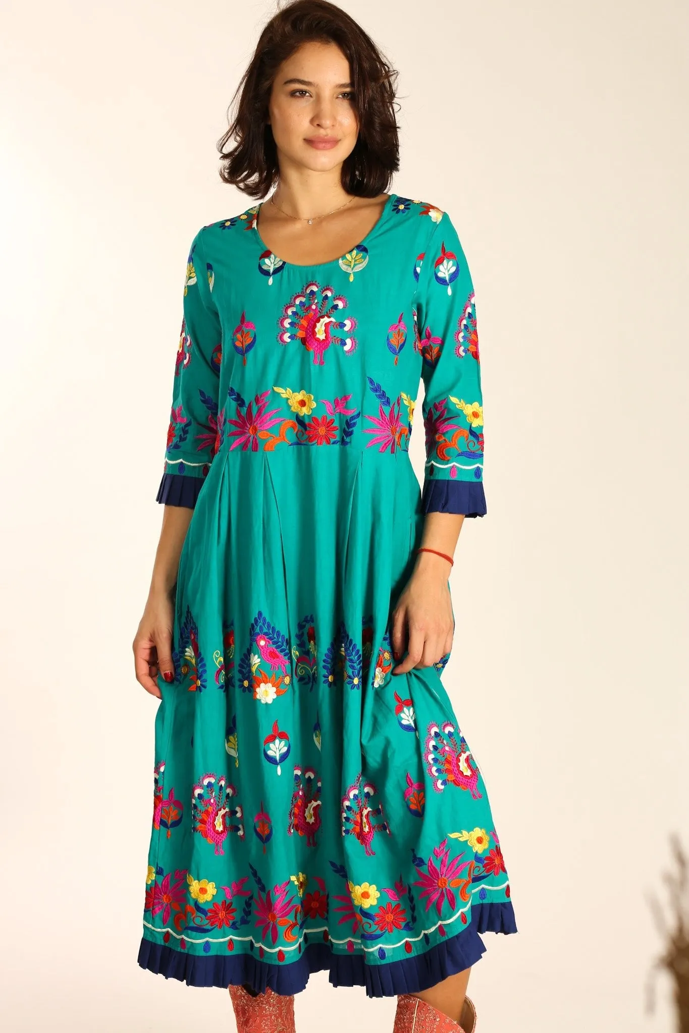 COTTON EMBROIDERED DRESS NELI