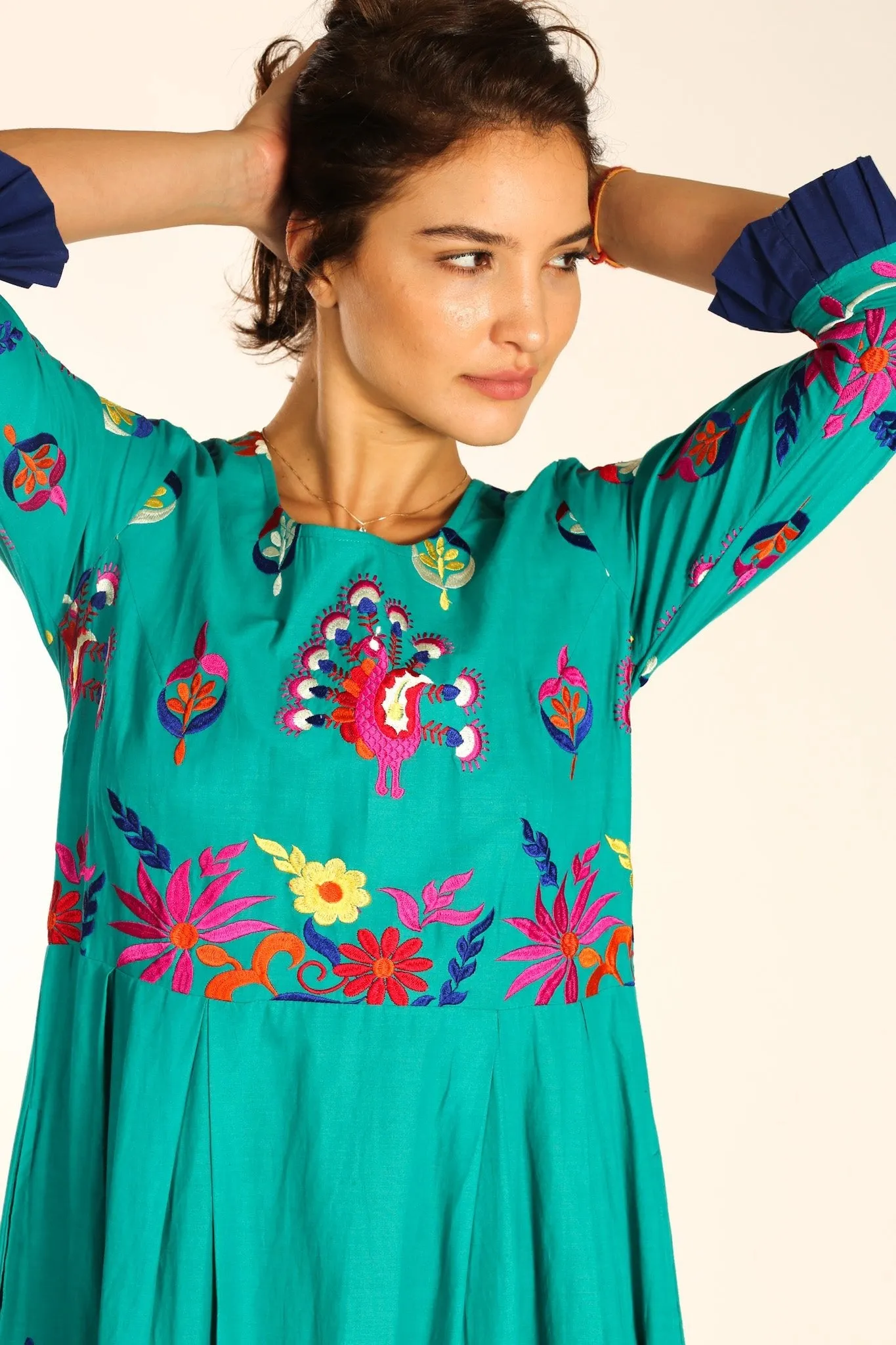 COTTON EMBROIDERED DRESS NELI