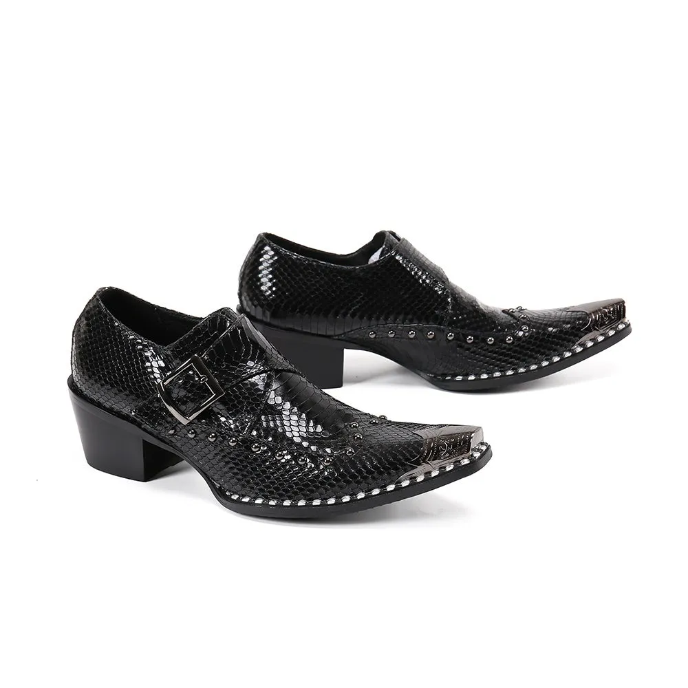 Crocodile Skin Luxurious Oxfords for Men