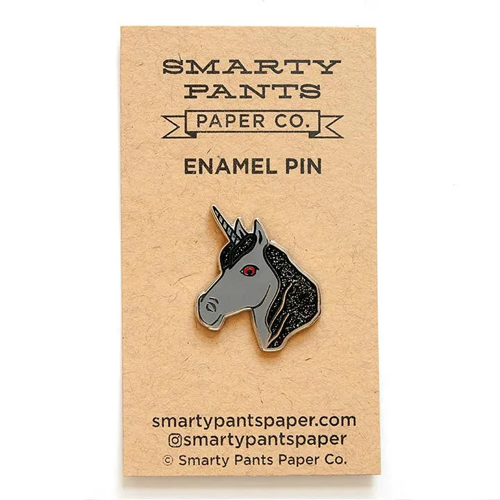 Dark Unicorn Pin (Smarty Pants Paper)