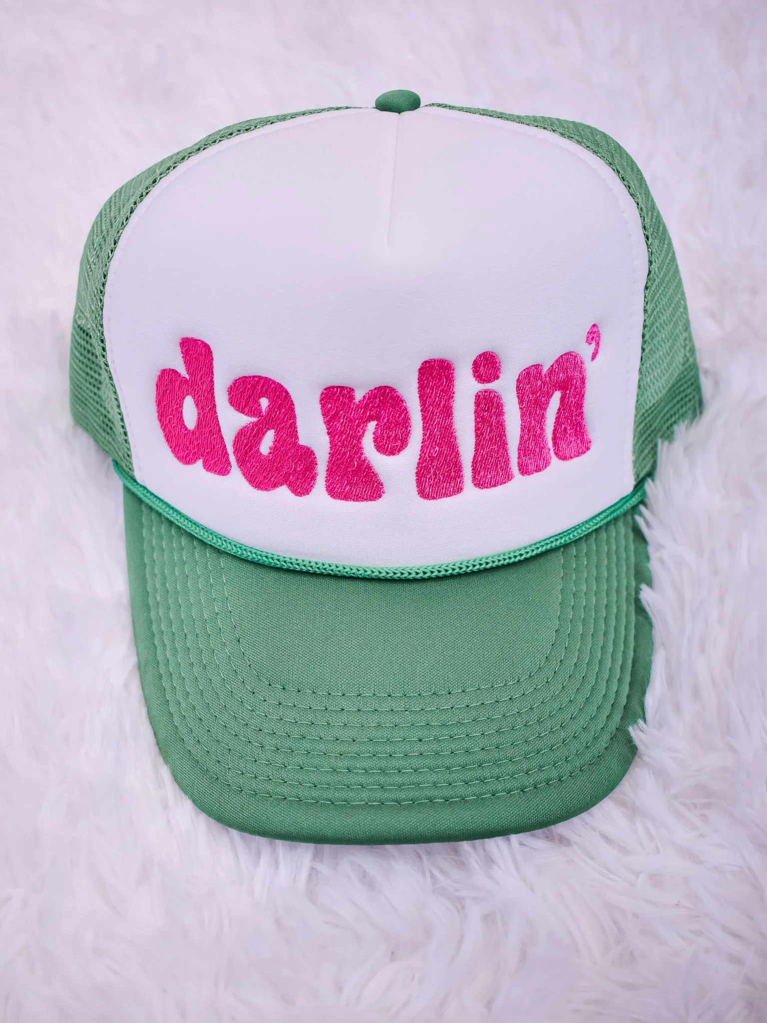 Darlin' Embroidered Trucker Hat