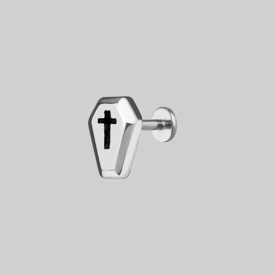 DEAD. Coffin & Cross Tragus Stud