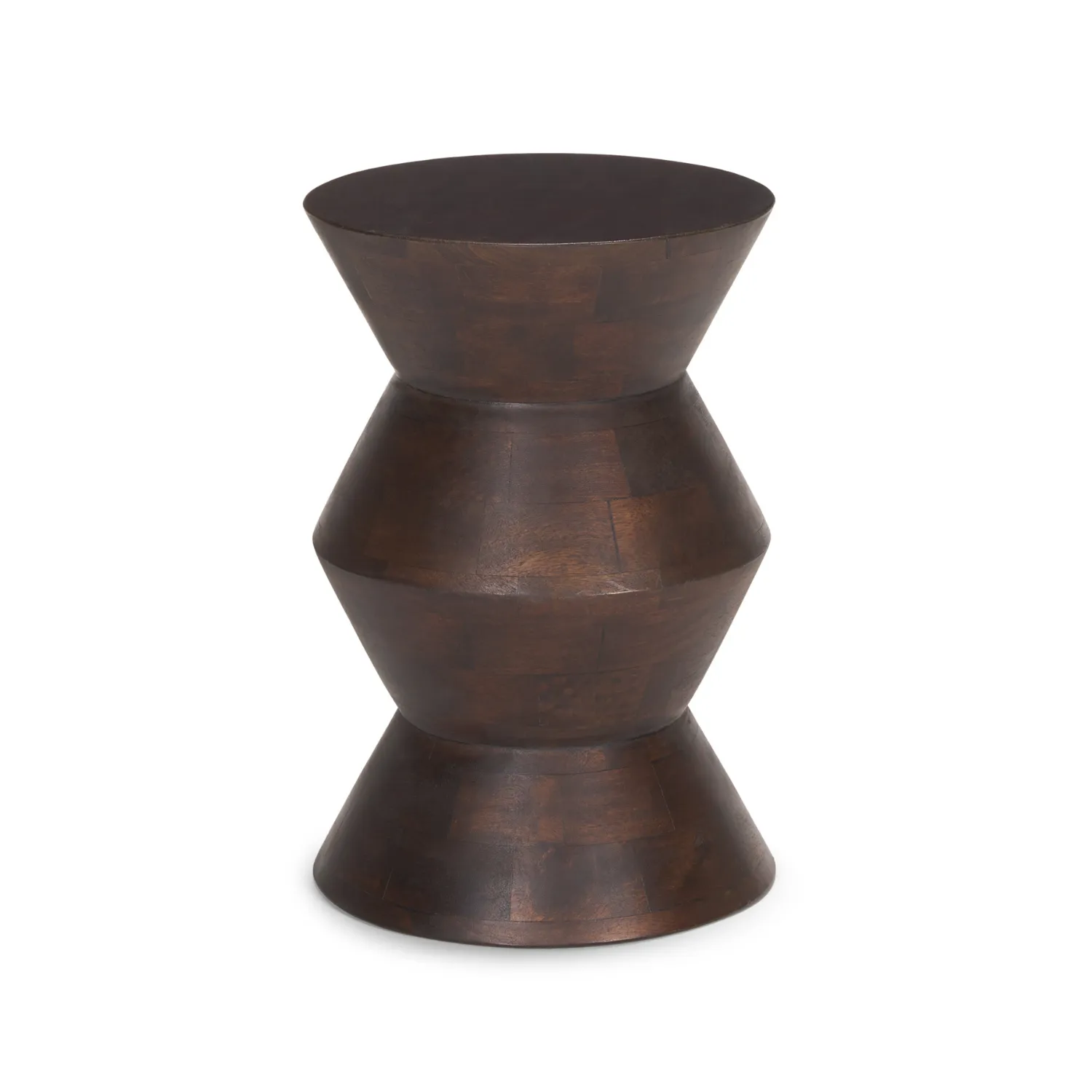 Drummond Geo Espresso Wood Side Table