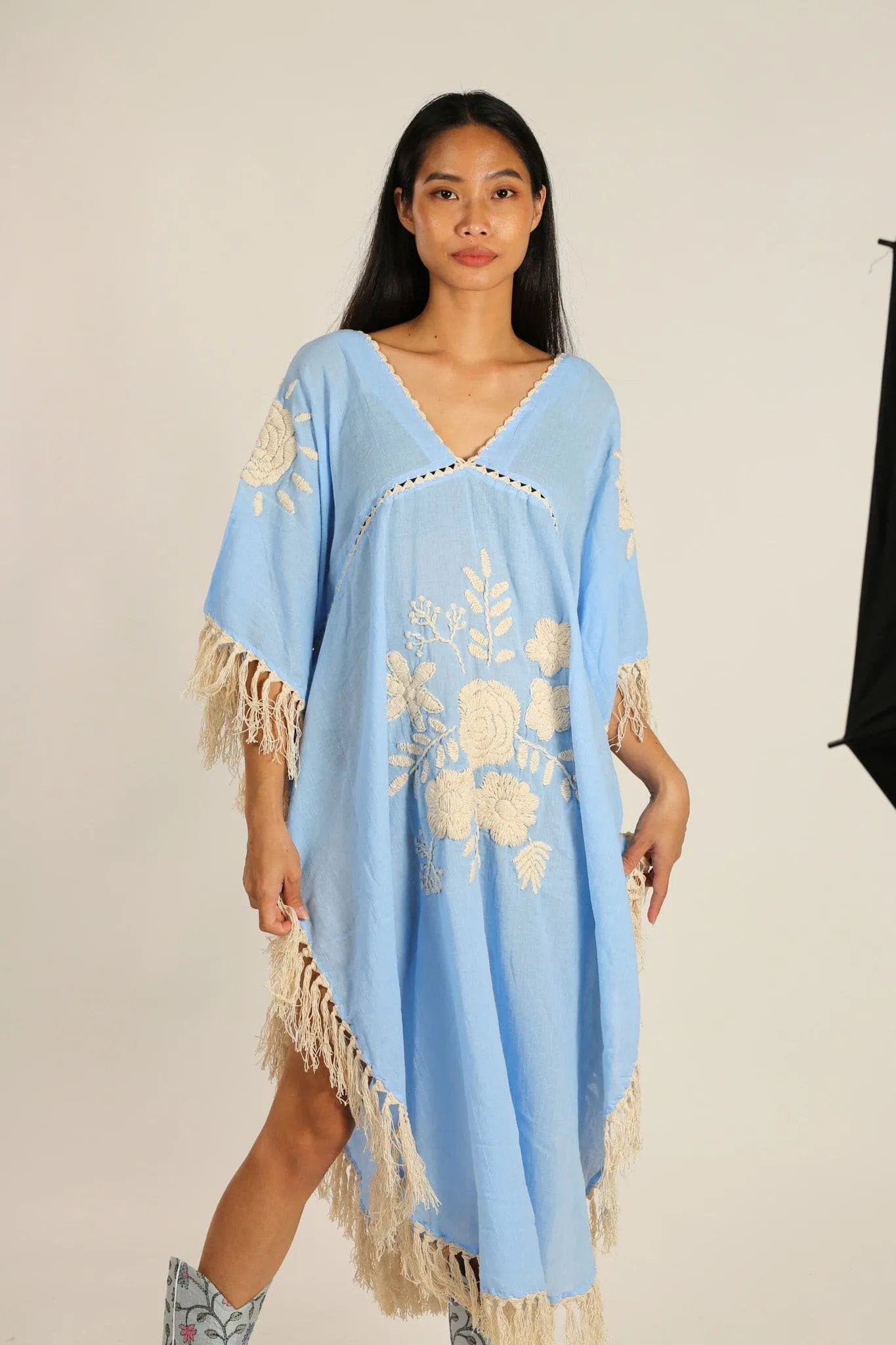 EMBROIDERED KAFTAN CASSI