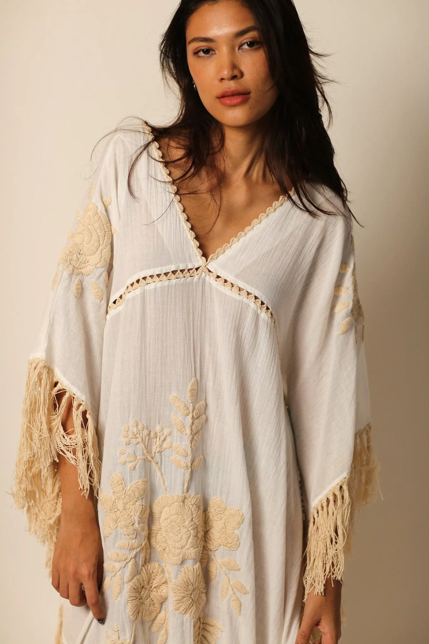 EMBROIDERED KAFTAN CASSI