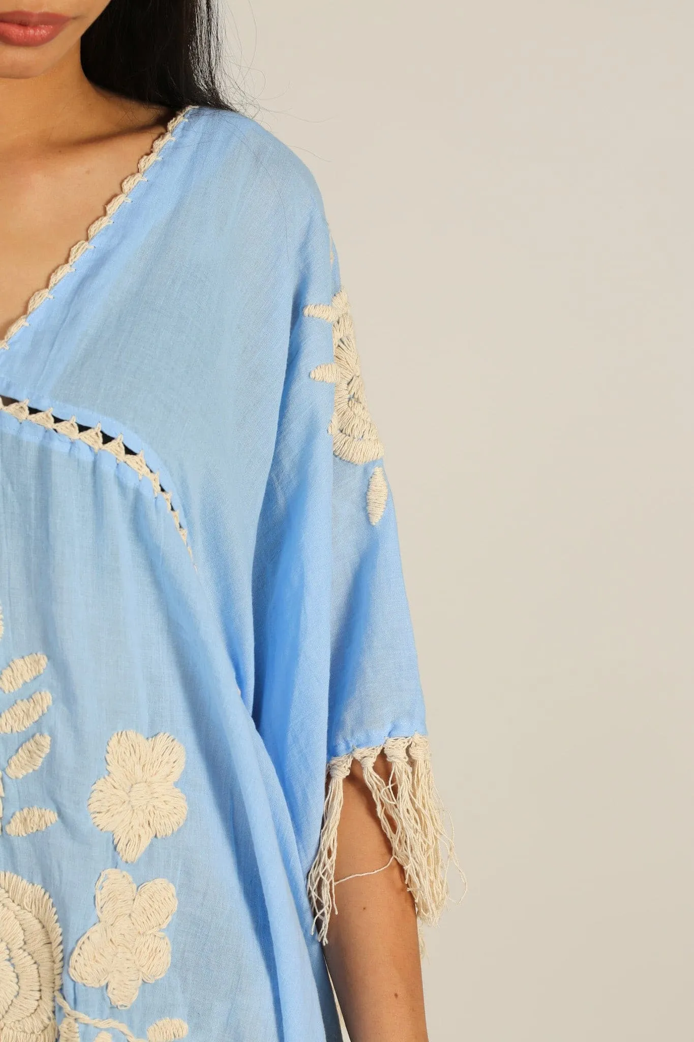 EMBROIDERED KAFTAN CASSI