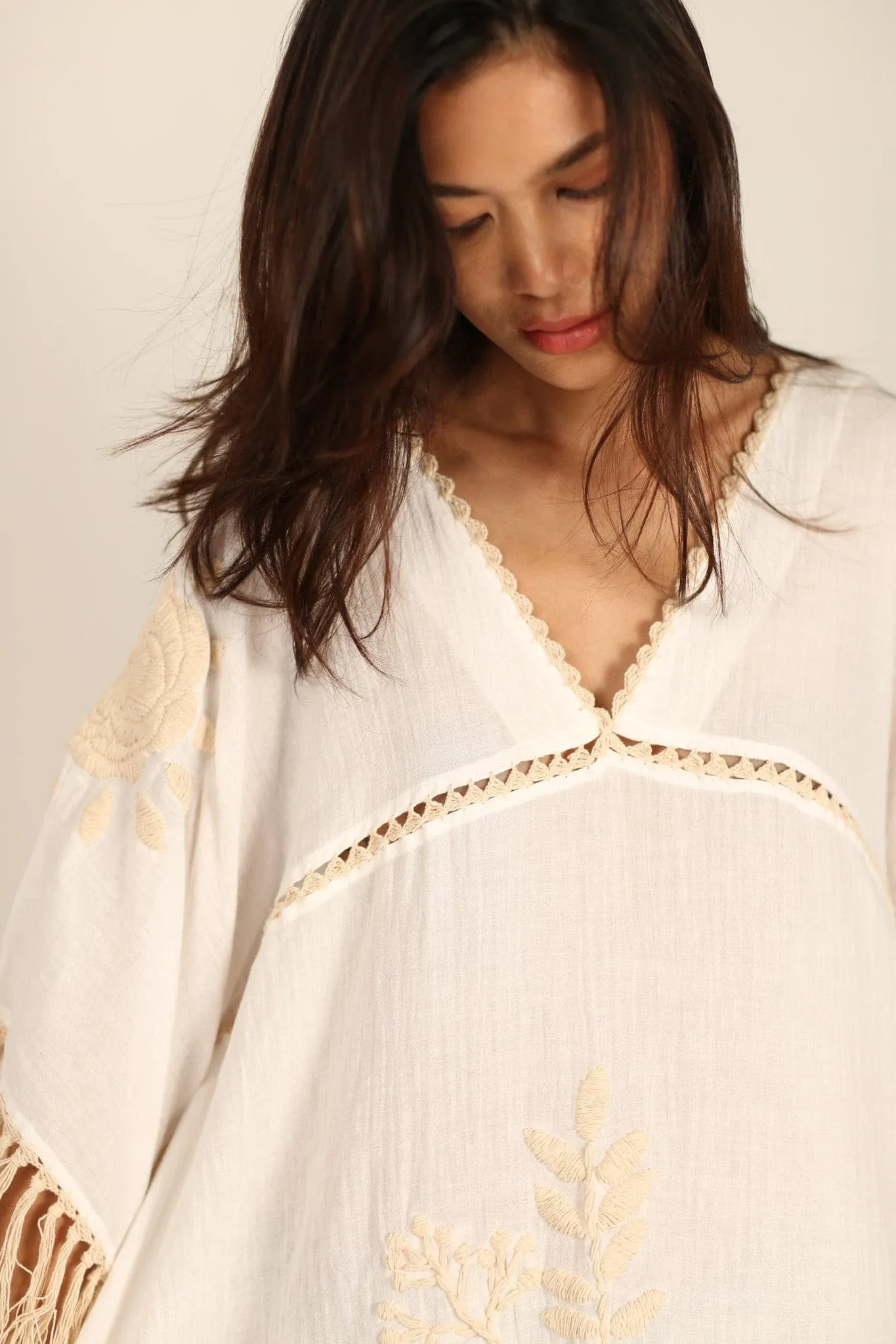 EMBROIDERED KAFTAN CASSI