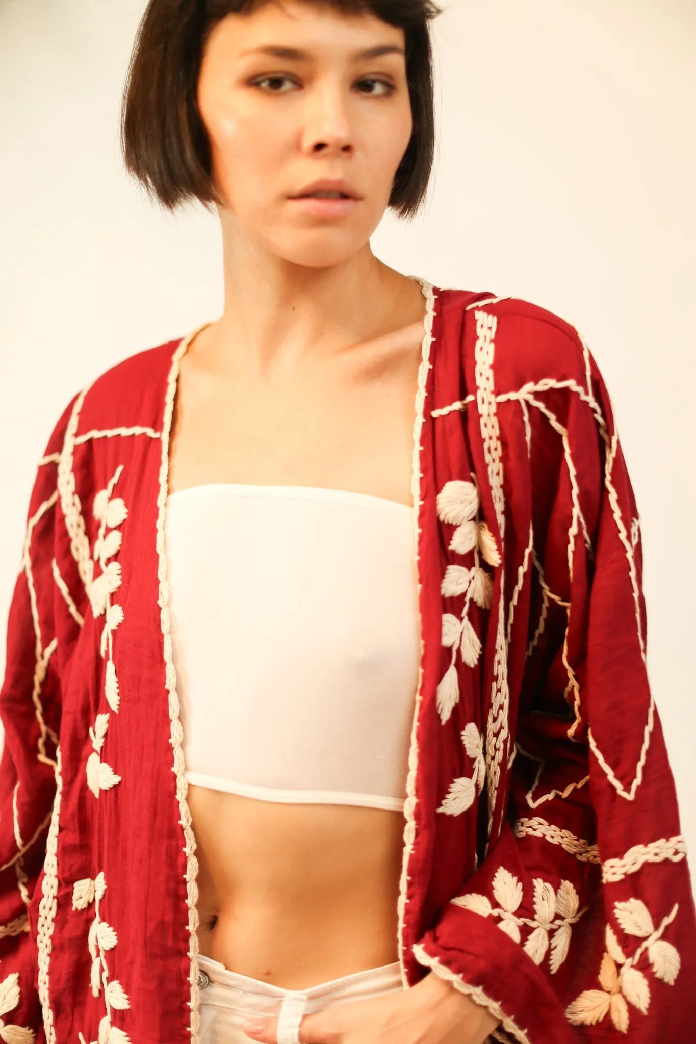 EMBROIDERED KIMONO GINEVRA