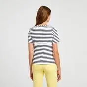 Embroidered Lemon Stripe Top