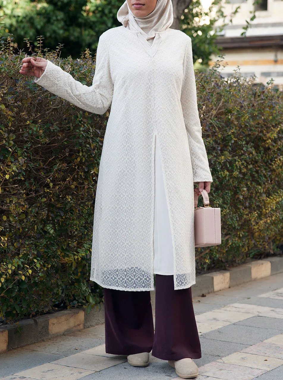 Embroidered Overlay Tunic