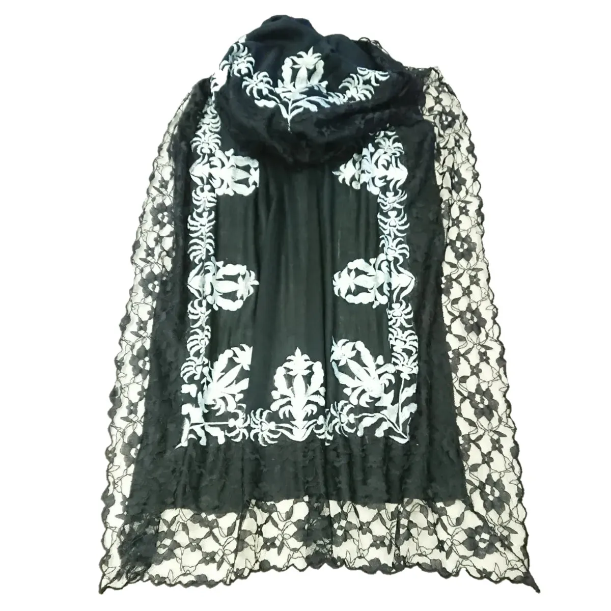 Embroidered Pashmina Cashmere Shawl