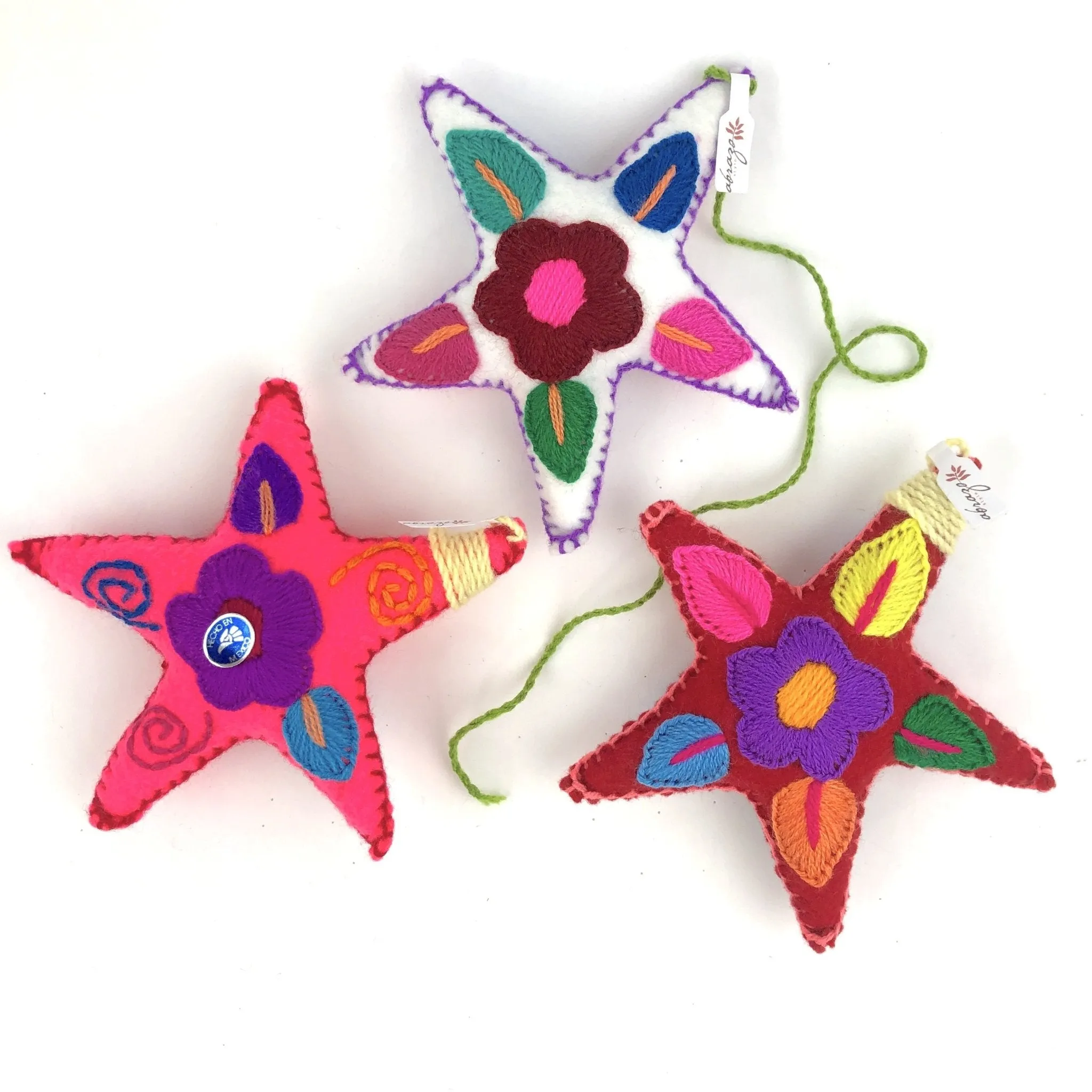 Embroidered Stars of Chiapas (3pk)