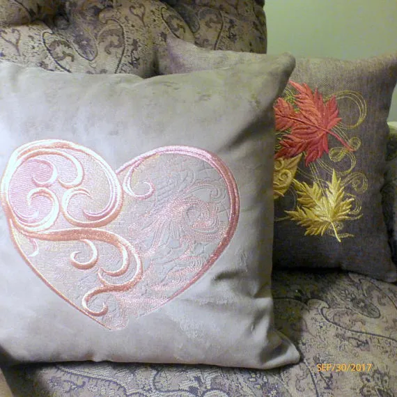 Embroidered Velvet pillow cover, Pillow Covers, velvet pillow