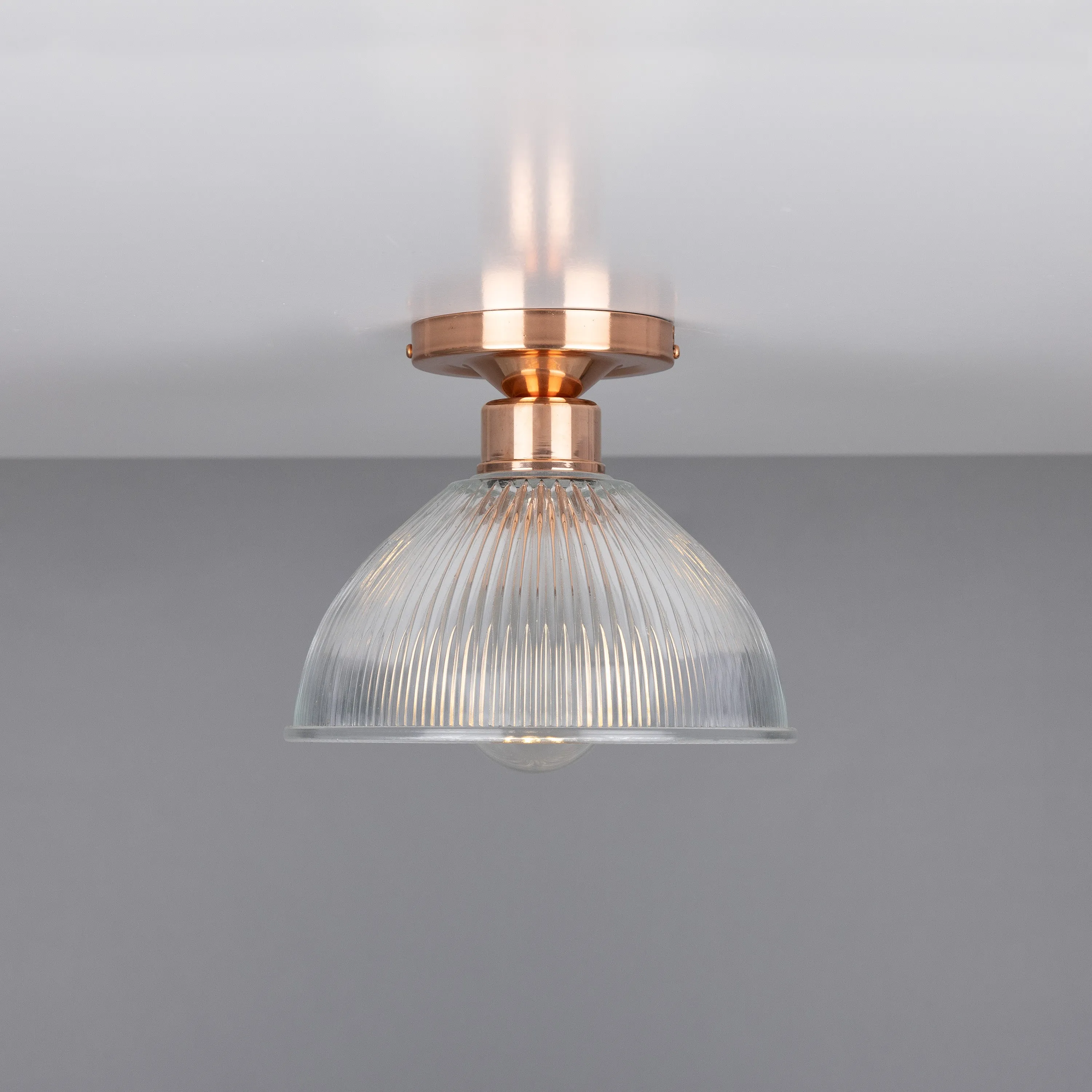 Erbil Prismatic Glass Flush Ceiling Light