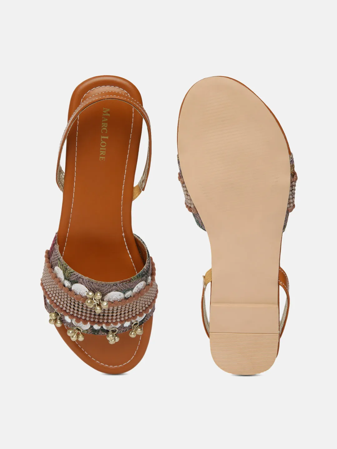 Ethnic Flats Embroidered