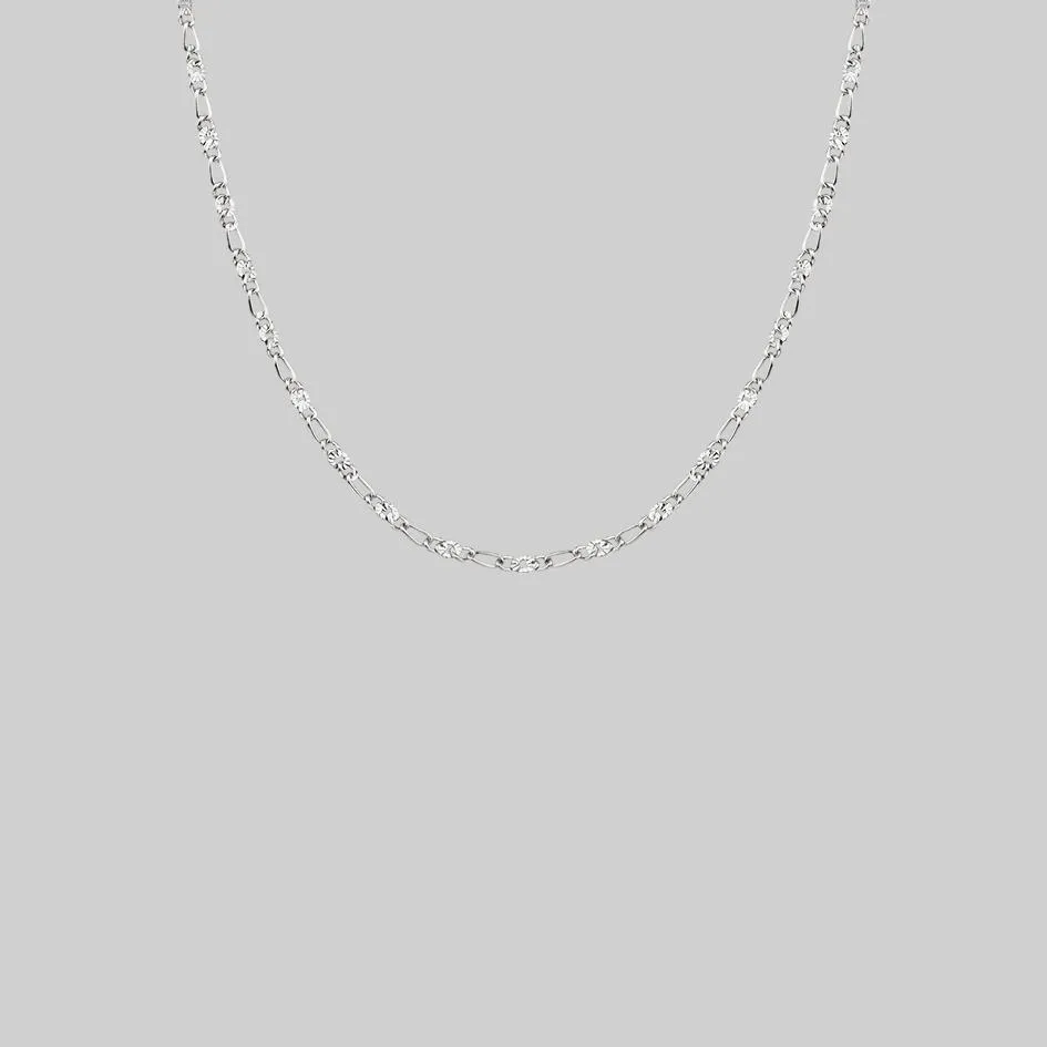 FAYE. Figaro Sunburst Chain - Silver