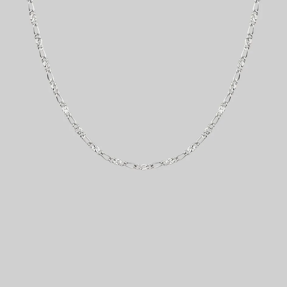 FAYE. Figaro Sunburst Chain - Silver