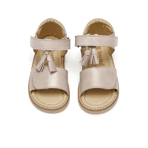 Flo Tassel Sandal Mink Leather