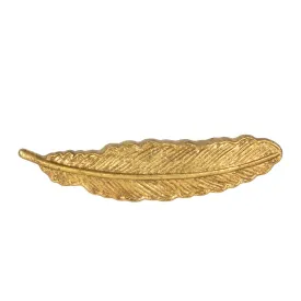 GOLD FEATHER - VINTAGE DRAWER KNOB