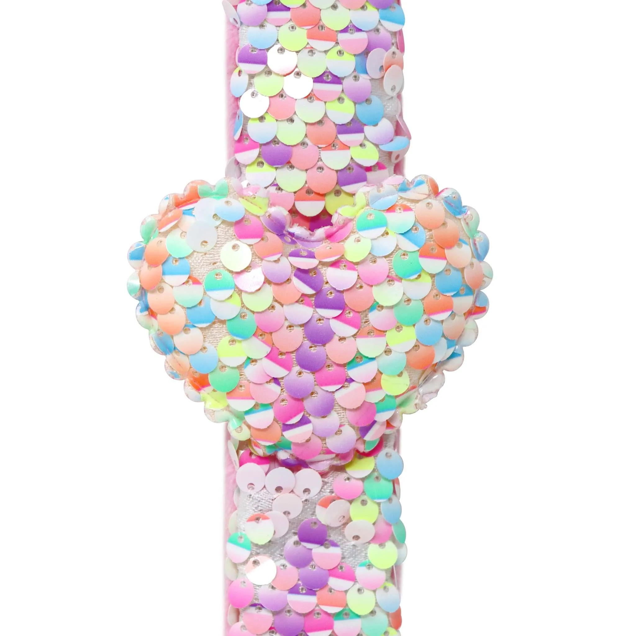 Heart Sequin Slap Bracelet