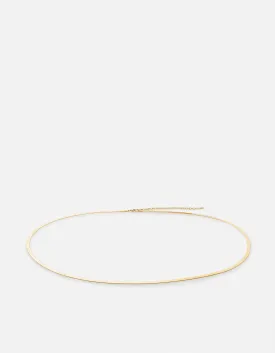 Herringbone Waist Chain, Gold Vermeil