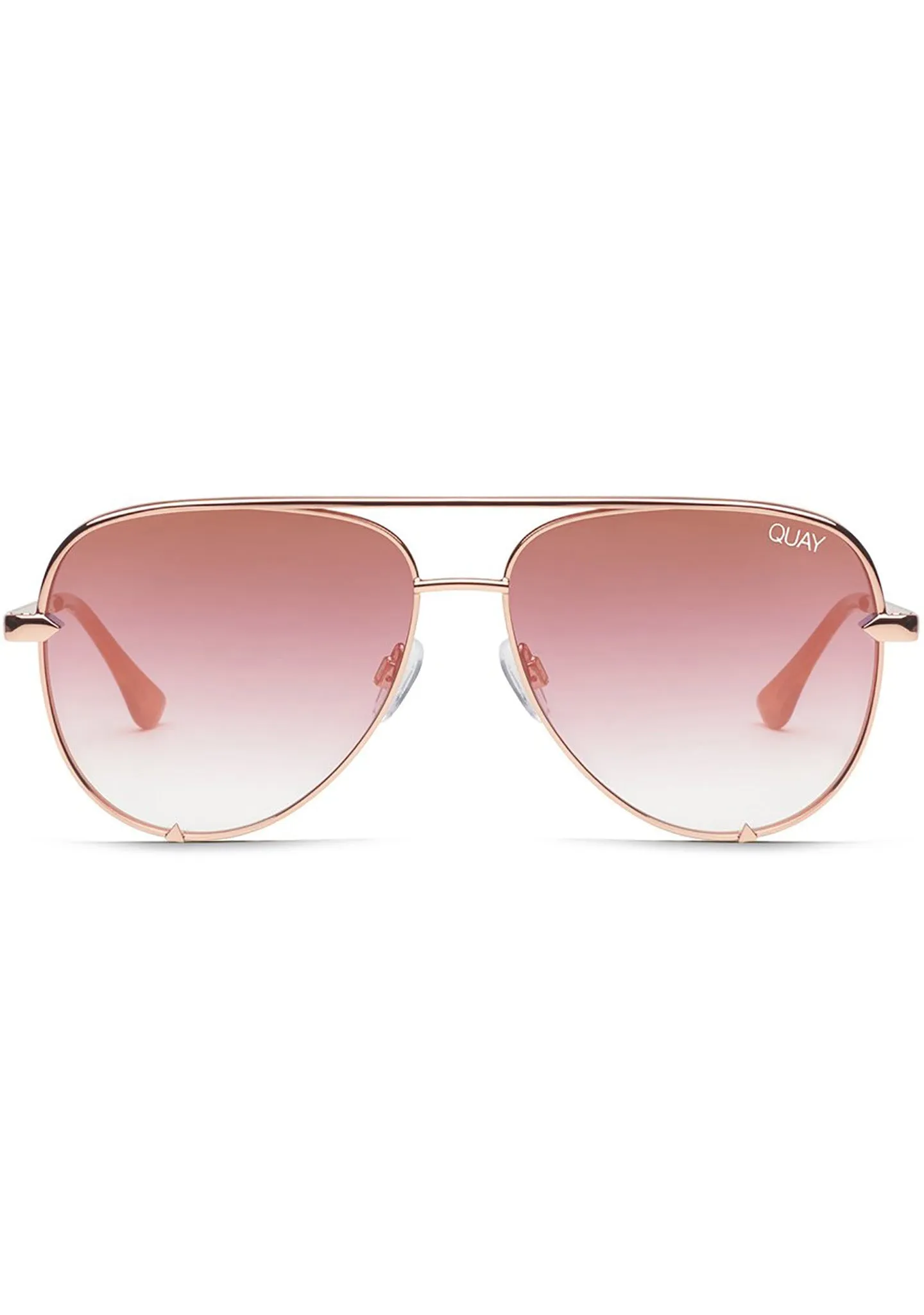 High Key Mini Sunglasses in Rose/Copper Fade