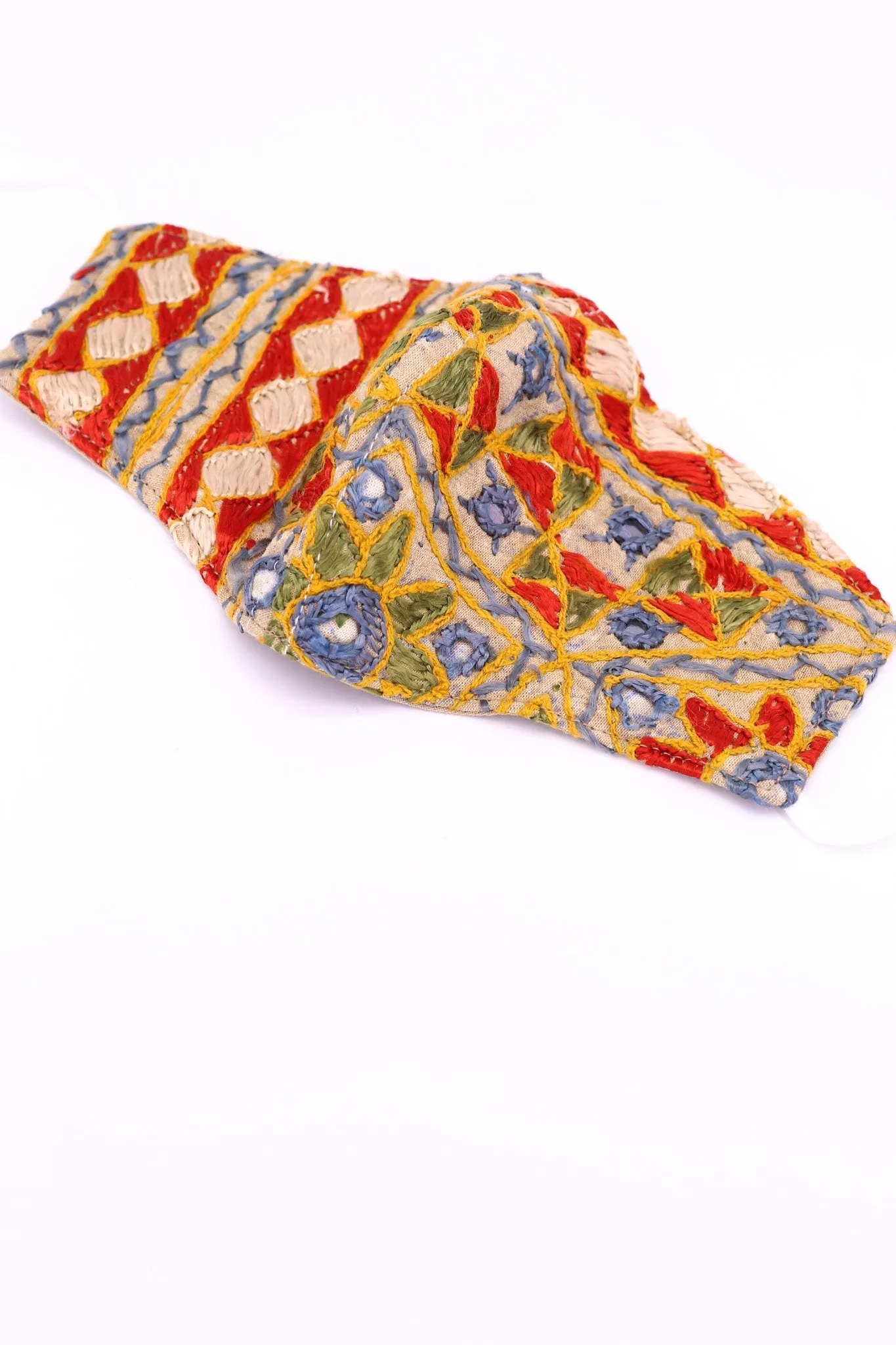 INDIAN EMBROIDERED FACE MASK LEEJ