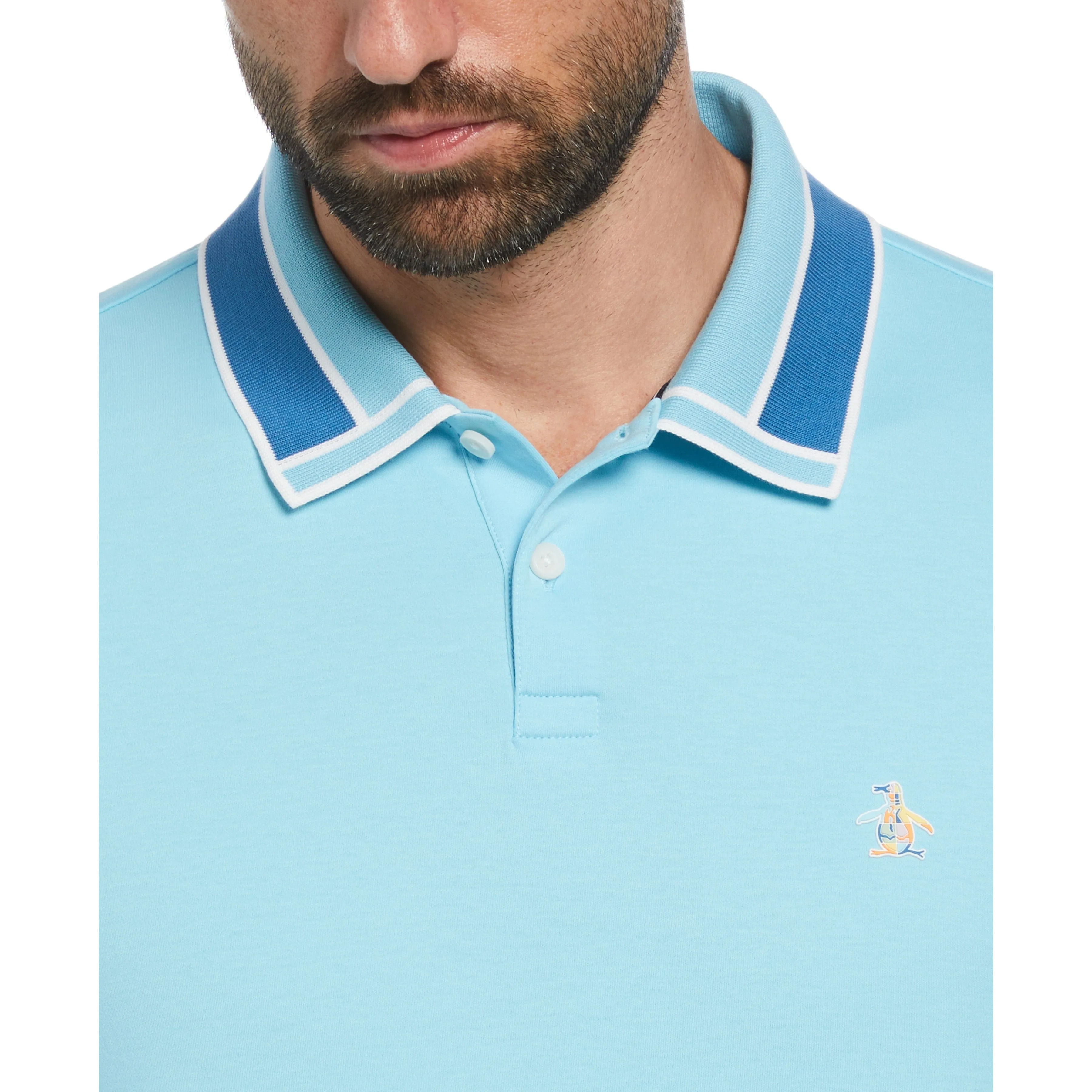 Interlock Novelty Collar Polo