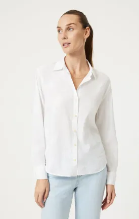 JACQUARD BUTTON-UP SHIRT IN ANTIQUE WHITE