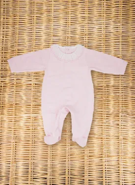 Jersey Sleepsuit Rouche Collar