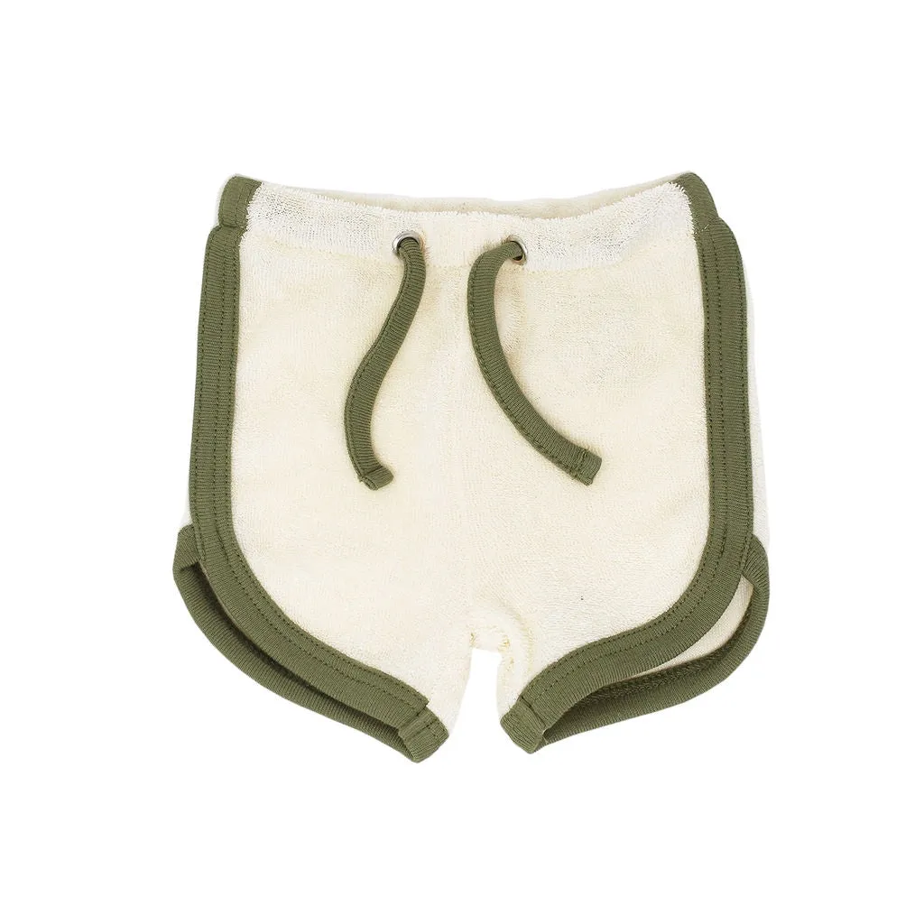 Kids' Organic Terry Cloth Track Shorts