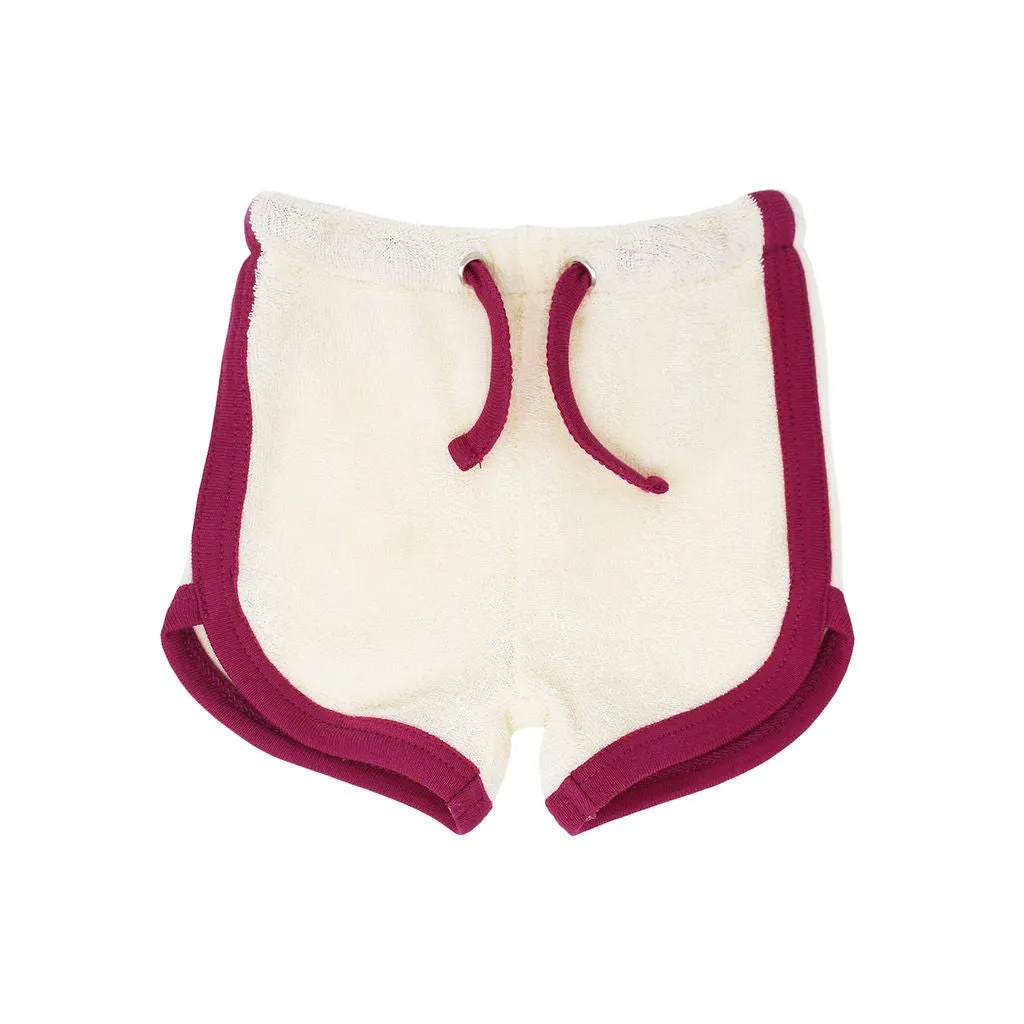 Kids' Organic Terry Cloth Track Shorts