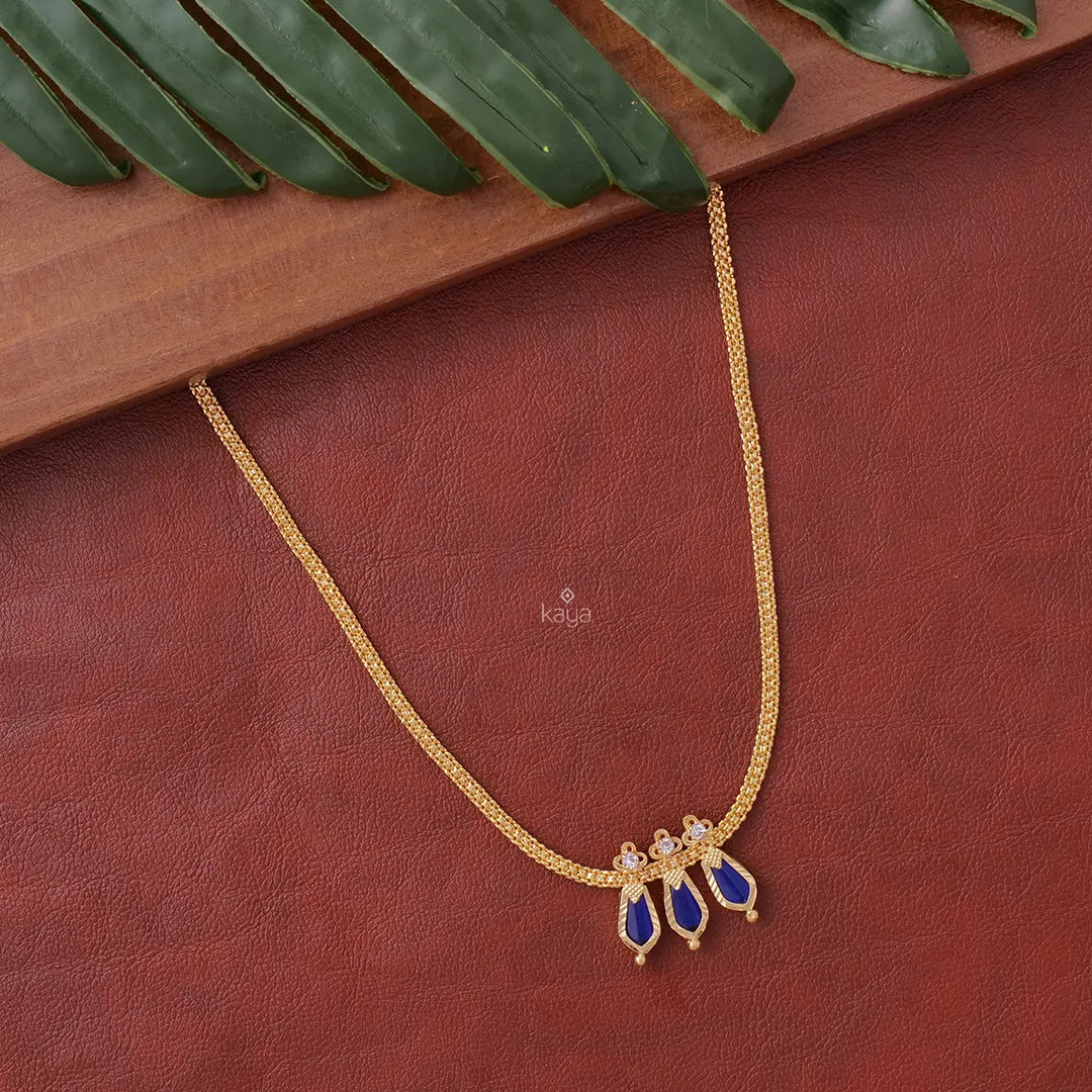 KY101002 - Simple Nagapadam necklace