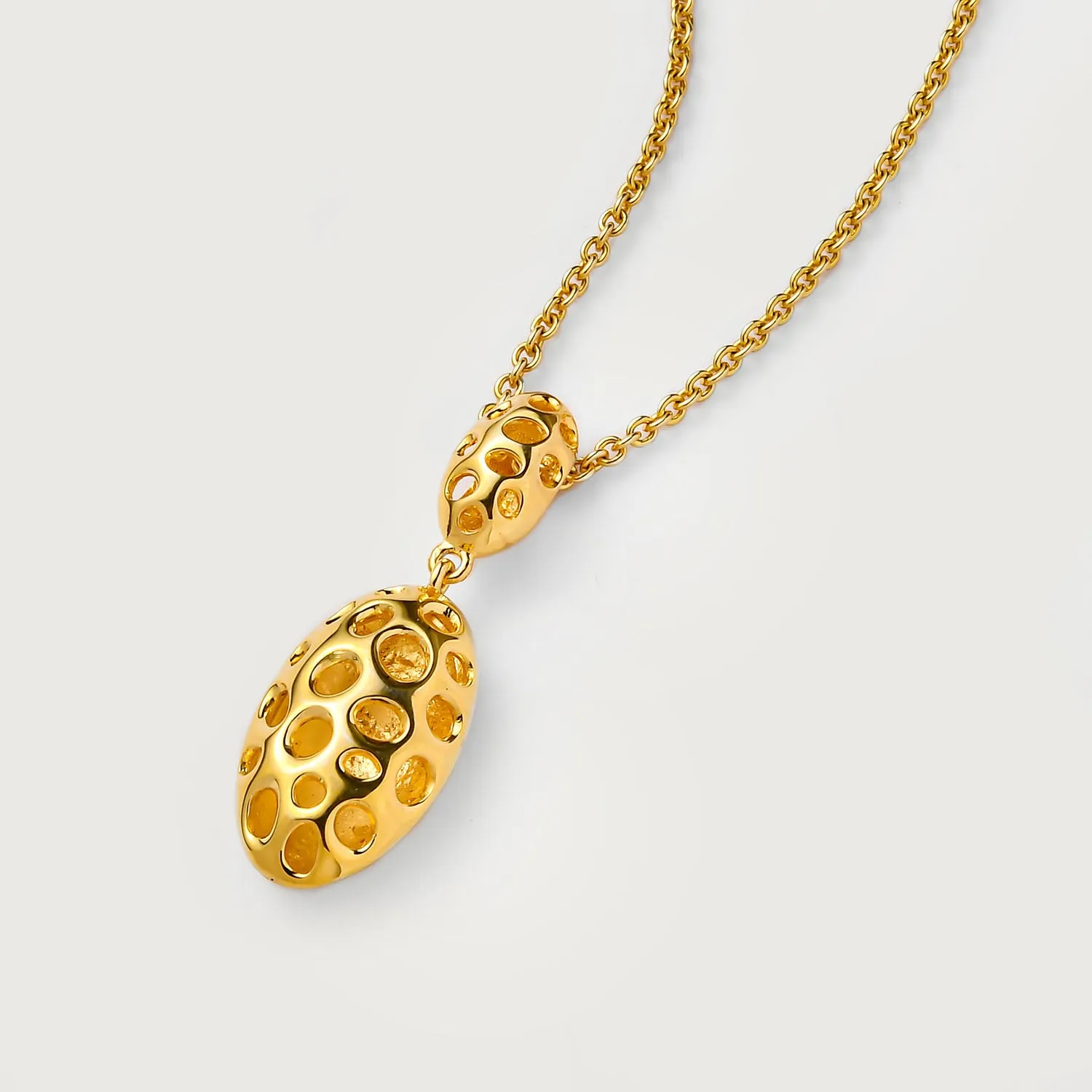 Lattice Pebble Pendant