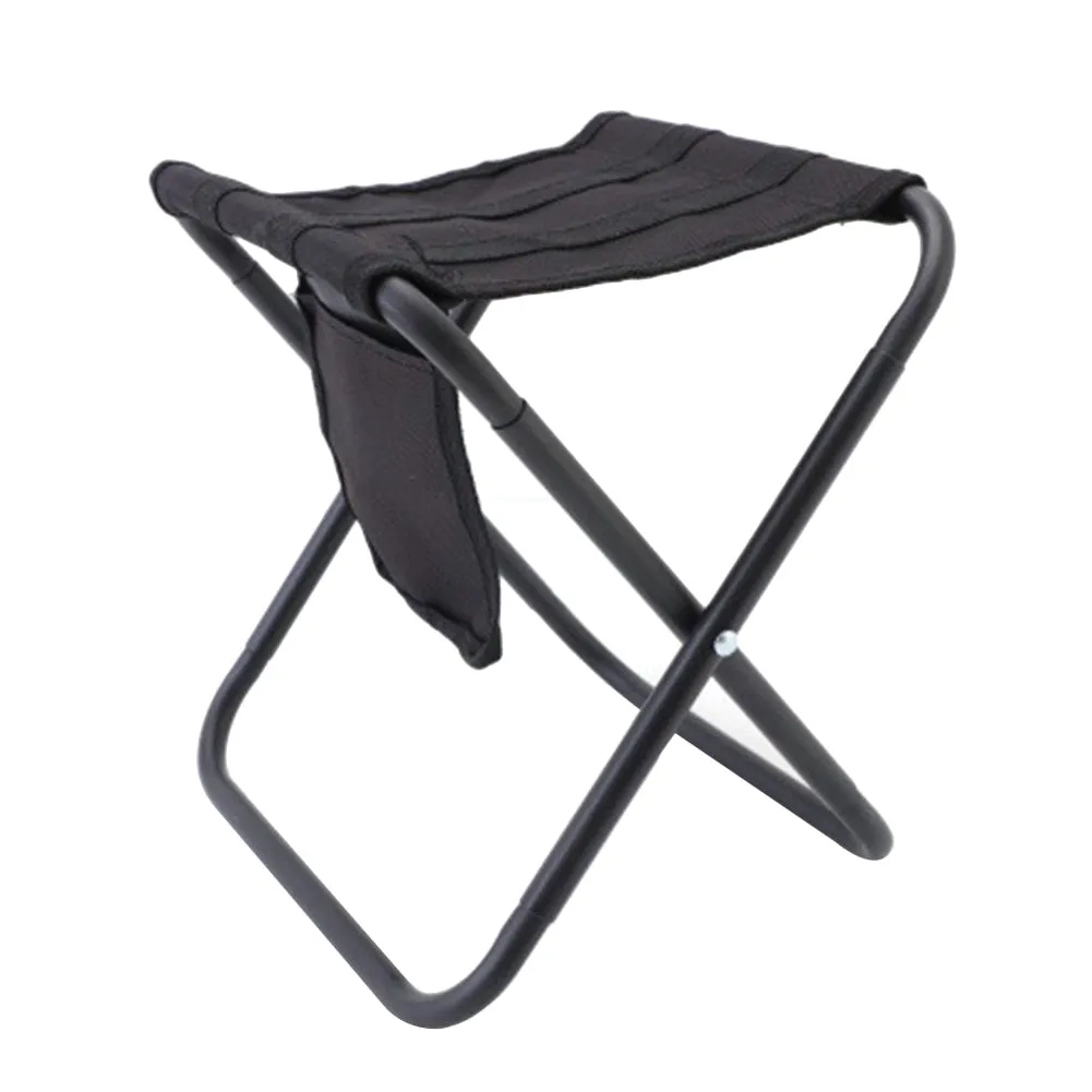 Lightweight Folding Stool Sturdy Alloy Frame Easy Foldable Assembly