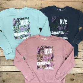 Live Simple Wildflower Crewneck