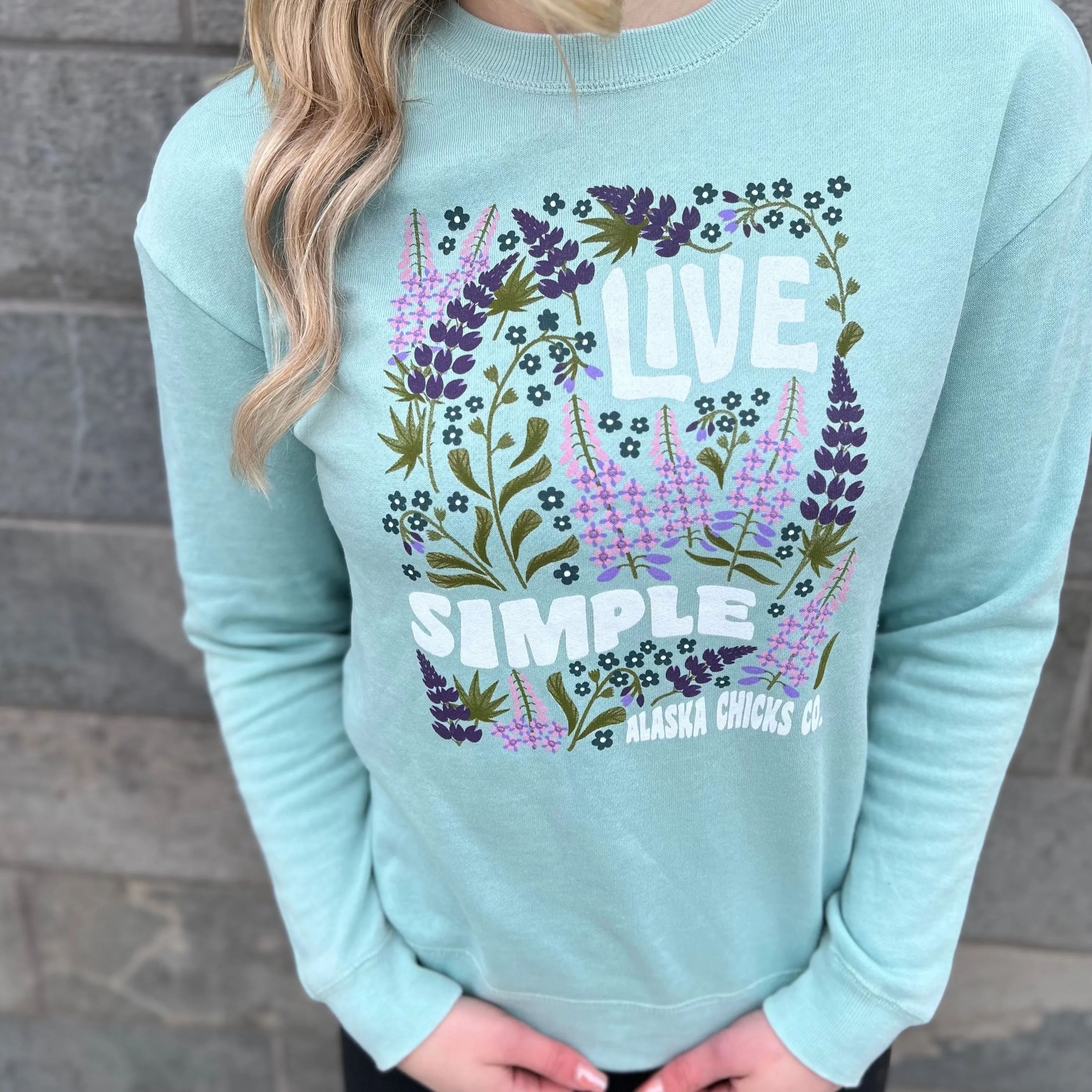 Live Simple Wildflower Crewneck