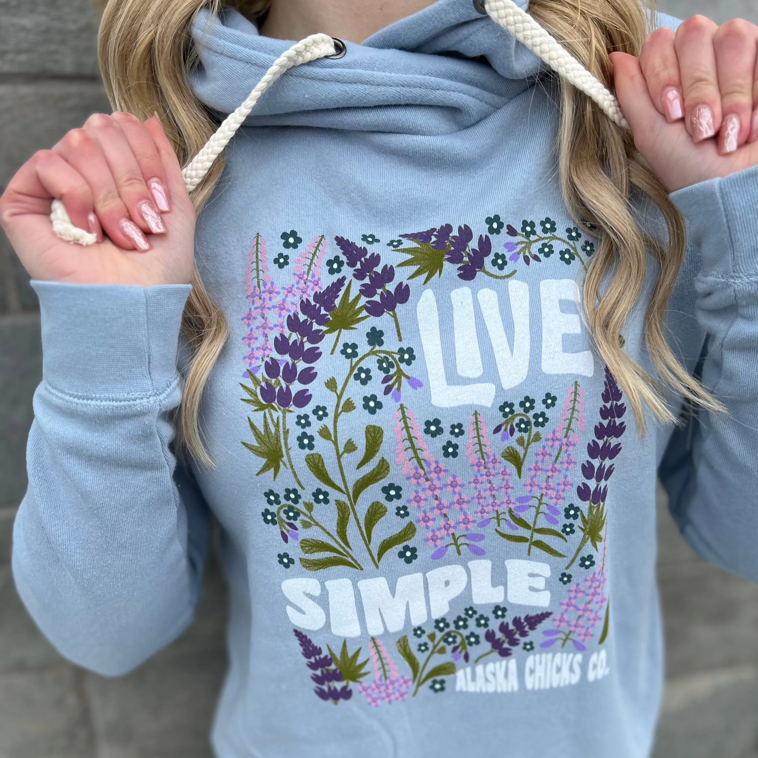 Live Simple Wildflower Hoodie